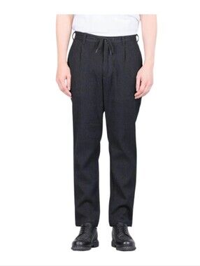 Japan Blue Black Sashiko Easy Pants - Black